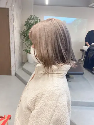 ミディアム カラー ハイトーン×似合わせ 🌱中川慎之介のヘアスタイル