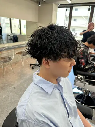 パーマ メンズ メッシュパーマ支持率 ◎大宮/隼也のヘアスタイル