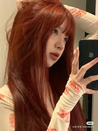 ロング カラー トレンド韓国ヘアー♡ 横浜美容室♡のヘアスタイル