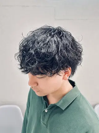 ミディアム パーマ メンズ 🏁メンズパーマ/ RYOYAのヘアスタイル