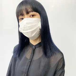 セミロング カラー ヘアアレンジ 福岡似合わせレイヤー /ウルフ/ハイトーンのヘアスタイル