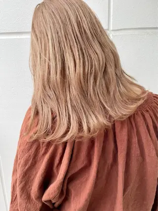 セミロング カラー 初めてでも失敗しない 透明感カラー Miiのヘアスタイル