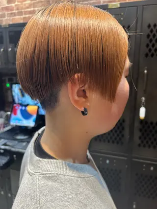 ショート カラー メンズ 久木原 ゆりのヘアスタイル