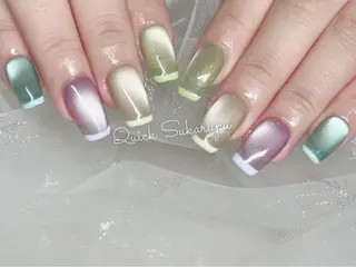 ミディアム Quick Sukarupuのネイルデザイン