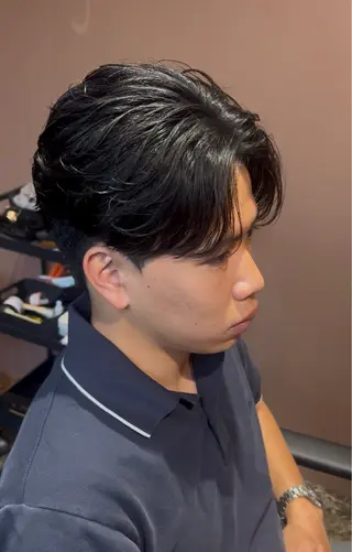 パーマ メンズ 奥村 悠晏のヘアスタイル