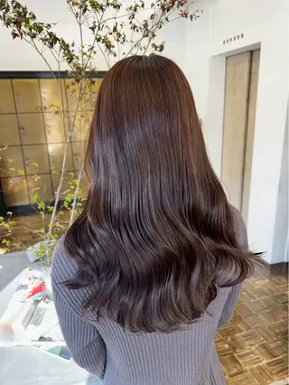 ロング カラー 森 彩夏のヘアスタイル