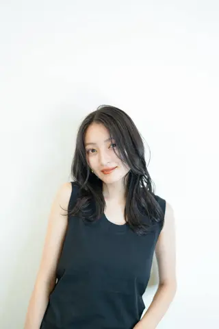 ロング カラー レイヤーカット 赤み消し　店長/大和のヘアスタイル