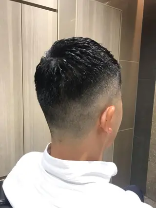 ショート プレミアムバーバー 表参道のヘアスタイル