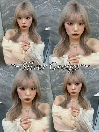 セミロング カラー 🤍韓国風レイヤー/ 艶髪🤍鳥越美羽のヘアスタイル