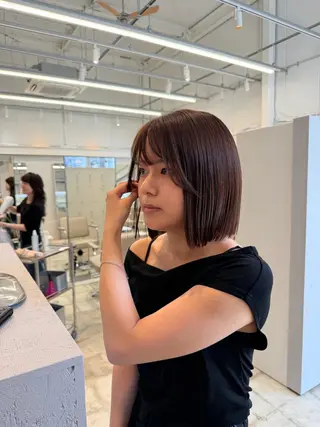 ミディアム カラー ENIF 大島 芽生のヘアスタイル