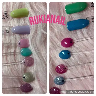 ネイル rukianail 新里のネイルデザイン