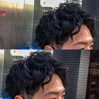 ショート パーマ メンズ 本場韓国ヘア/韓国風 メンズヘア　須田龍世のヘアスタイル