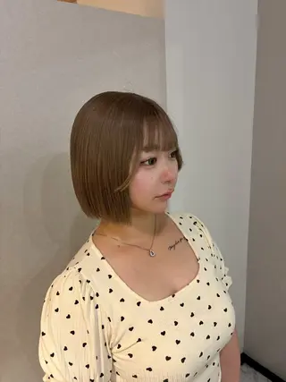 ミディアム カラー ハナダ メイのヘアスタイル