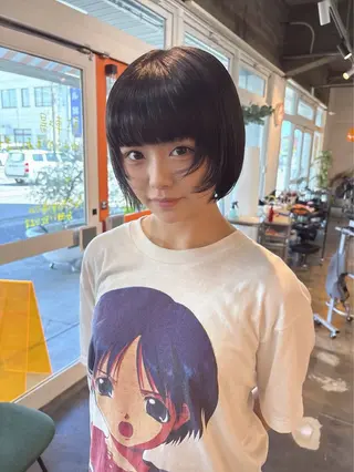 ミディアム のどか 縮毛矯正/ショートのヘアスタイル
