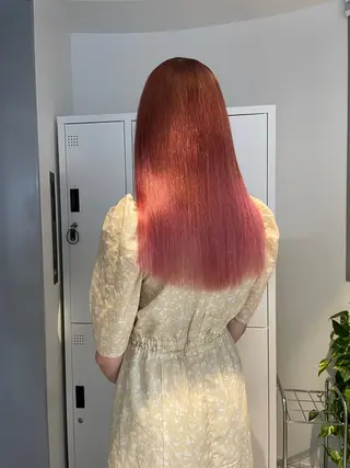 ロング カラー ボブ/レイヤーカット 縮毛矯正/コウキ新宿のヘアスタイル