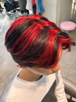 カラー メンズ センターパート/カラ ーメッシュ📍ユリのヘアスタイル