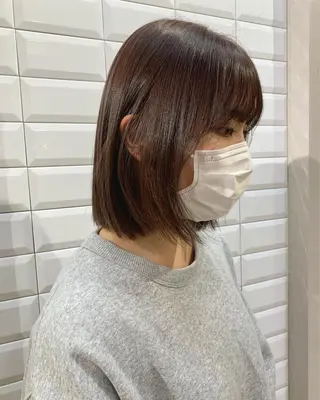 ショート カラー hubhair レイヤー/透明感のヘアスタイル