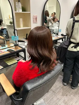 ミディアム カラー ヘアアレンジ cocotte 💟草間紫音💟のヘアスタイル