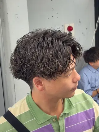 パーマ メンズ 🌀メンズパーマ/シ ョート/きらり🌀のヘアスタイル