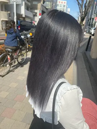 セミロング カラー ヘアアレンジ TSUNA 🌙 Lim 五反田のマツエク・マツパデザイン