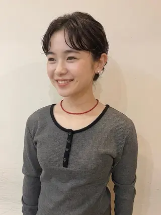 ショート パーマ 竹内 穂乃佳のヘアスタイル