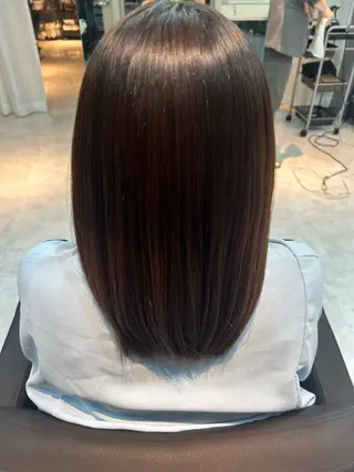 ミディアム NAHO 艶カラー/髪質改善のヘアスタイル
