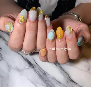 ネイル ネイルルームリッカ 𝐦𝐚𝐲𝐮のネイルデザイン