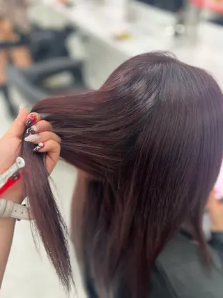 ロング ブリーチありorなし 暖色カラー🎀セナのヘアスタイル