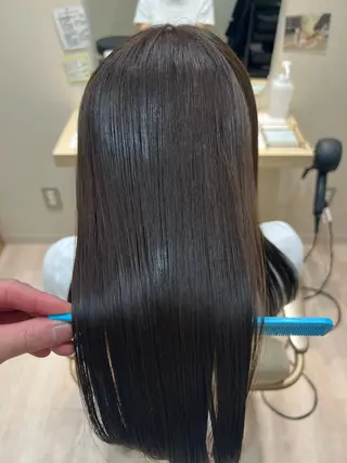 セミロング カラー 外国人対応 佐久間のヘアスタイル