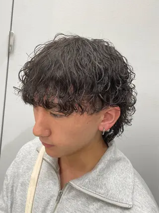 パーマ メンズ 京都河原町 メンズパーマ助川龍哉のヘアスタイル