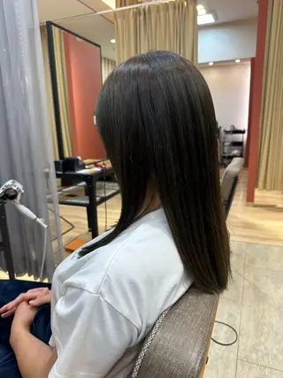 セミロング カラー and fine ほりのヘアスタイル