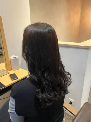 カラー パーマ ☁️艶カラー☁️田邉 栞璃のヘアスタイル