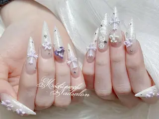 ネイル 🎀Reina🎀 長さ出し新宿のネイルデザイン