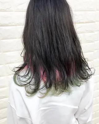 セミロング カラー famille ファミーユのヘアスタイル