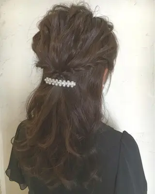 セミロング ロング LoRE hair 四条河原町 西尾友里のヘアスタイル