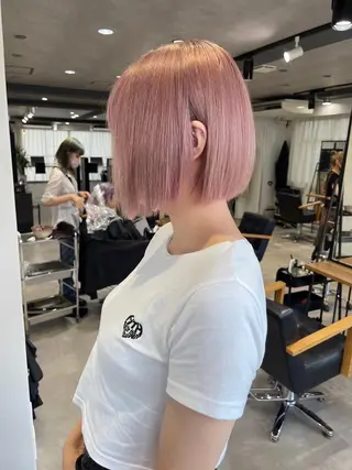 ショート カラー 🎀ブリーチ ハイト ーン ♡Kanon♡のヘアスタイル