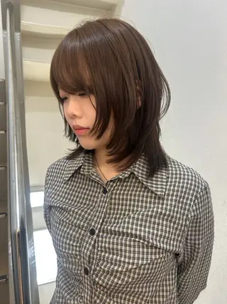 ミディアム hair&eye🎀 /momoKaのヘアスタイル