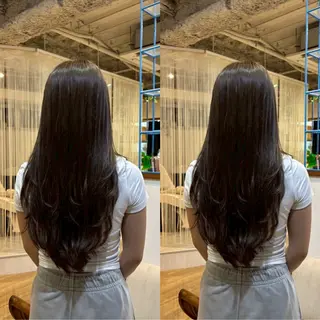 ロング カラー RINNO🌷透明感 カラー/髪質改善のヘアスタイル