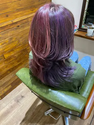 ロング カラー Rug Relief 吉田のヘアスタイル