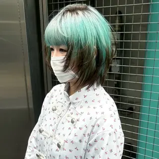 ショート カラー ユメナ ̖́-のヘアスタイル