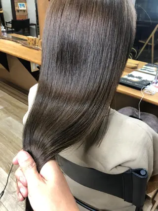 セミロング 酸性縮毛矯正 美髪 特化サロン 八百村のヘアスタイル