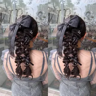 ロング ヘアアレンジ パーマ/レイヤー /ハイライト/AOIのヘアスタイル