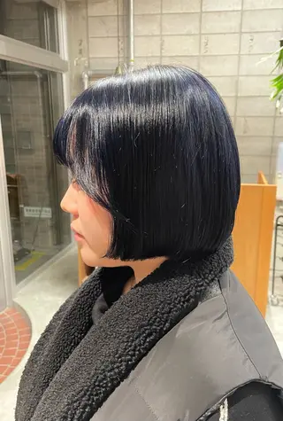 ミディアム chisato☁️ カットカラーモデルのヘアスタイル