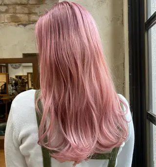 ロング カラー マンツーマン 美容師💚コウブチのヘアスタイル