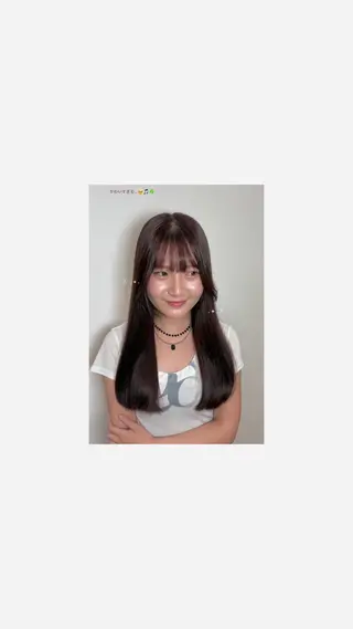 ロング カラー ひ な た⌇ elto 四条烏丸のヘアスタイル
