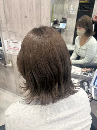 セミロング カラー men'sカット.パ ーマHIKARI🐥のヘアスタイル