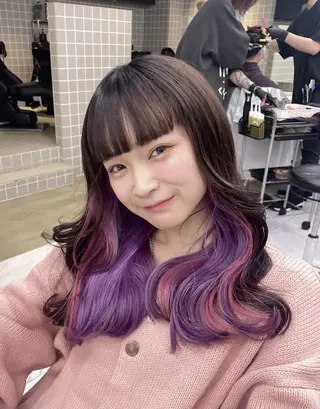 ロング カラー 透明感/艶髪/💖 トレンドスタイル💖のヘアスタイル