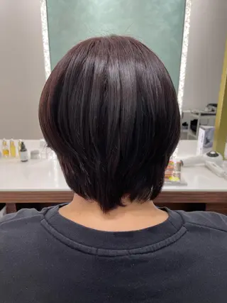 ショート カラー ＊ボブモデル＊ 清水菜穂香のヘアスタイル