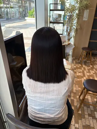 セミロング ノンダメージカラー/ ボブ/RINのヘアスタイル