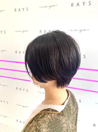 ショート 斉藤大河 カラー/縮毛矯正のヘアスタイル